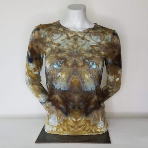 Bambooty Long Sleeve Vneck Hand Dyed