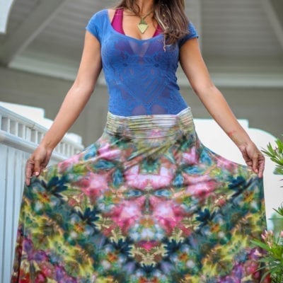 Bambooty Maxi Skirt Hand Dyed