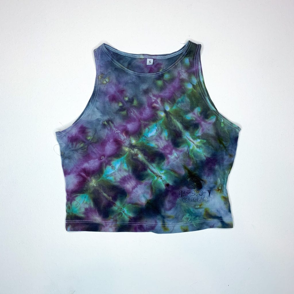 Hand Dyed Bambooty Crop Top Small HD 49 - Bambooty Bodygear